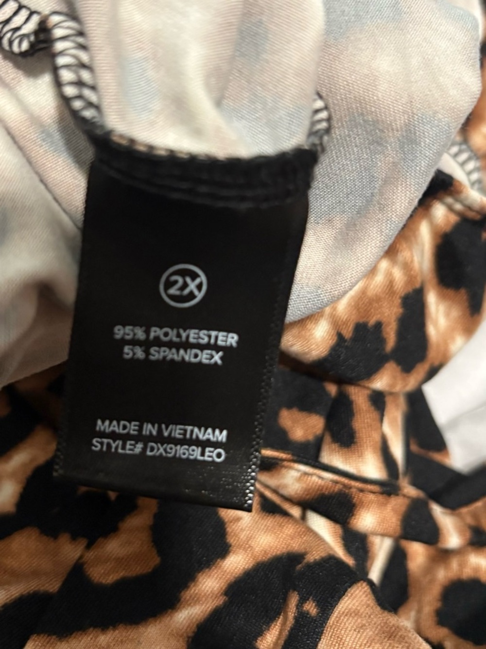 NWT Fashion Nova Leopard Maxi Dress 2X Brianna Bodycon Spaghetti Strap - Picture 6 of 6